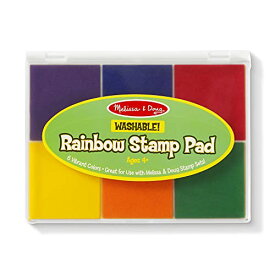 メリッサ&ダグ おもちゃ 知育玩具 Melissa & Doug Melissa & Doug Rainbow Stamp Pad For Rubber Stamps, Arts And Crafts Supplies For Kids Ages 4+, 6 Washable Inksメリッサ&ダグ おもちゃ 知育玩具 Melissa & Doug