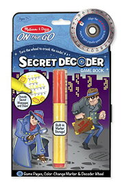 メリッサ&ダグ おもちゃ 知育玩具 Melissa & Doug Melissa & Doug On the Go Spy Mystery Secret Decoder Book With Decoder Wheel and Magic-Reveal Penメリッサ&ダグ おもちゃ 知育玩具 Melissa & Doug