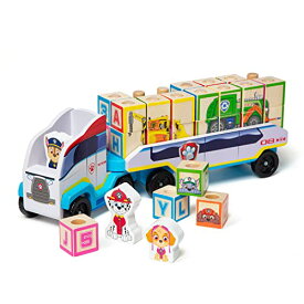 メリッサ&ダグ おもちゃ 知育玩具 Melissa & Doug Melissa & Doug PAW Patrol Wooden ABC Block Truck (33 Pieces) - Sort And Stack Toys, Alphabet Blocks For Toddlers, Vehicle Toys For Kids Ages 3+, 34.93 cm x メリッサ&ダグ おもちゃ 知育玩具 Melissa & Doug