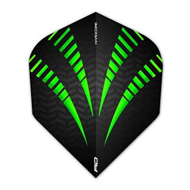 海外輸入品 ダーツ フライト RED DRAGON Hardcore Radical Black and Green Burst Extra Thick Standard Darts Dart Flights - 4 Sets per Pack (12 Dart Flights in Total)海外輸入品 ダーツ フライト