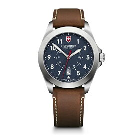 腕時計 ビクトリノックス スイス メンズ Victorinox Alliance Swiss Army Heritage Analog Watch with Blue Dial and Brown Leather Strap - Timeless Wristwatch腕時計 ビクトリノックス スイス メンズ