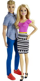 バービー バービー人形 ケン Ken DLH76 Barbie and Ken Dolls, 2-Pack Featuring Blonde Hair and Colorful Clothes Including Denim Button Down and Pink Blouse (Amazon Exclusive)バービー バービー人形 ケン Ken DLH76
