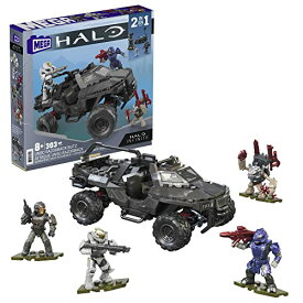 メガブロック メガコンストラックス ヘイロー 組み立て 知育玩具 Mega Halo Infinite Toy Car Building Toys Set, UNSC Razorback Blitz Vehicle with 303 Pieces, 4 Micro Action Figures and Accessoriメガブロック メガコンストラックス ヘイロー 組み立て 知育玩具