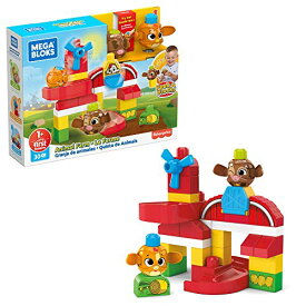 メガブロック メガコンストラックス 組み立て 知育玩具 Mega Bloks Peek A Blocks Animal Farm Preschool Building Set with Slideメガブロック メガコンストラックス 組み立て 知育玩具