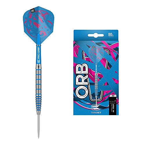 海外輸入品 ダーツ Target Darts Orb 12 18G 80% Tungsten Soft Tip Darts Set Silver Blue and Pink (190088)海外輸入品 ダーツ