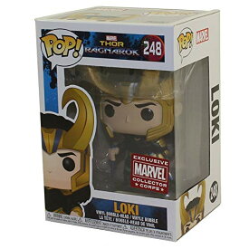 ファンコ FUNKO フィギュア 人形 アメリカ直輸入 Funko Pop! Marvel: Thor Ragnarok - Loki with Helmet #248 Collector Corps Vinyl Figure (Bundled with Pop BOX PROTECTOR CASE)ファンコ FUNKO フィギュア 人形 アメリカ直輸入