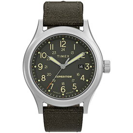 腕時計 タイメックス レディース Timex Men's Expedition North Sierra 41mm Watch ? Olive Dial Stainless Steel Case with Olive Fabric Strap腕時計 タイメックス レディース