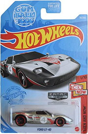 ホットウィール マテル ミニカー ホットウイール Hot Wheels Zamac Ford GT-40 - Silver - 78/250 Then and Now 1/10ホットウィール マテル ミニカー ホットウイール