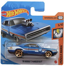ホットウィール Hot Wheels '70ダッジ・チャージャー R/T マッスルマニア5/10 ブルー Dodge Charger ビークル ミニカー