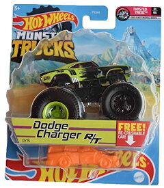 ホットウィール Hot Wheels モンスタートラック ダッジチャージャーR/T17/75 Dodge ChargerR/T TWISTED TREDZ01/06 ビークル ミニカー