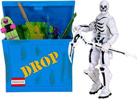 フォートナイト FORTNITE フィギュア 人形 アメリカ直輸入 FORTNITE Solo Mode Figure & Supply Crate Collectible Accessory Bundle - Features 4 Inch Skull Trooper (Inverted), Supply Crate, Back Board (フォートナイト FORTNITE フィギュア 人形 アメリカ直輸入