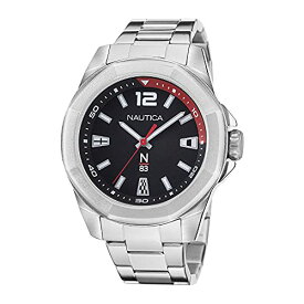 腕時計 ノーティカ メンズ Nautica N83 Men's NAPTBF104 N83 Tortuga Bay Silver-Tone/Black/SST Bracelet Watch腕時計 ノーティカ メンズ