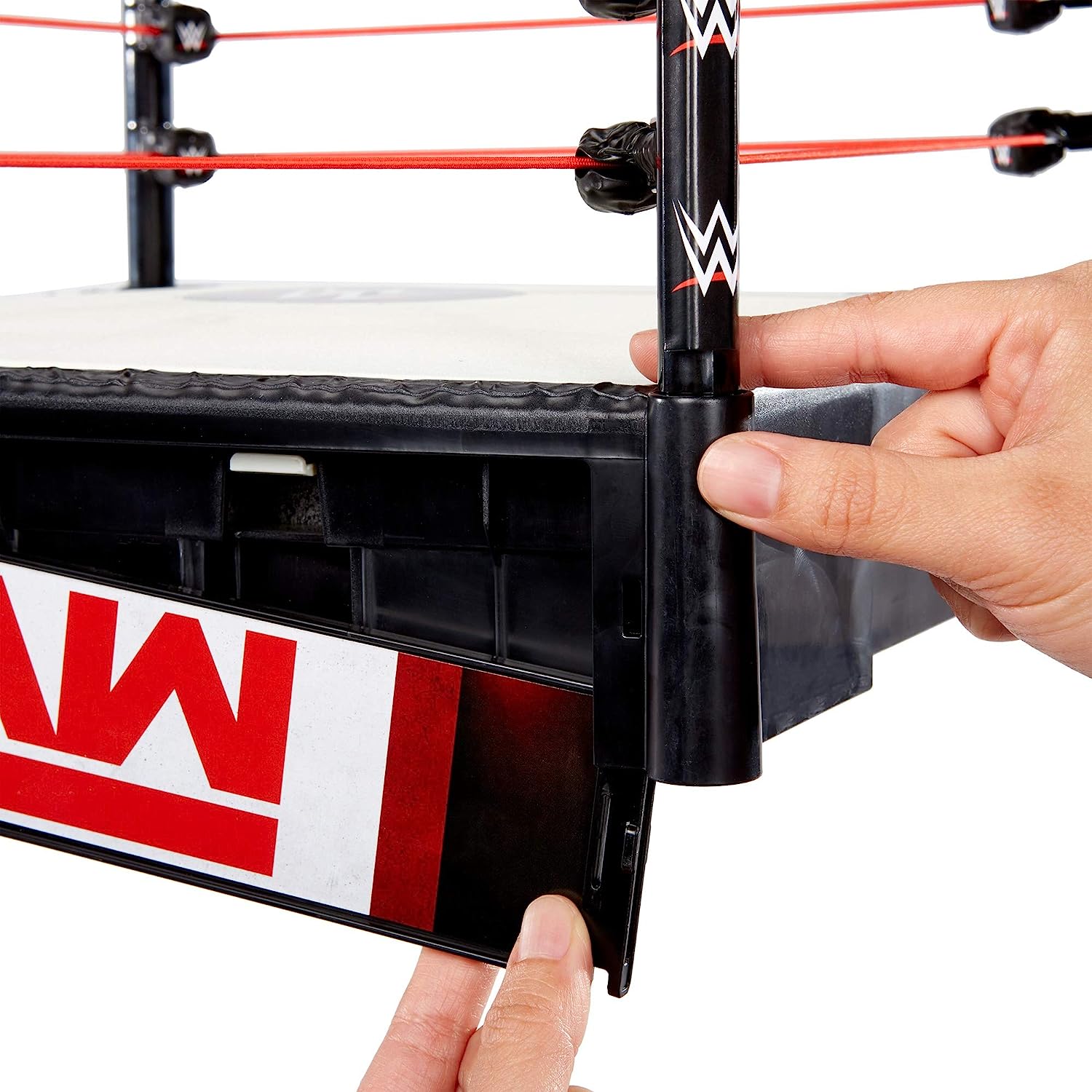 WWE フィギュア アメリカ直輸入 人形 プロレス WWE RAW/Survivor Series Superstar Ring,  14-inches Across with Ring Ropes, Swappable Ring Skirts for 2-in-1 Ring  FunWWE フィギュア アメリカ直輸入 人形 プロレス angelica