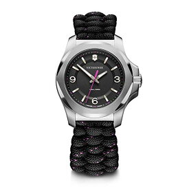 腕時計 ビクトリノックス スイス メンズ Victorinox I.N.O.X. V, Black dial, Silver Bezel, Black Paracord Strap腕時計 ビクトリノックス スイス メンズ