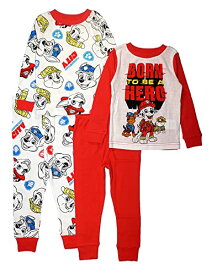 パウパトロール アメリカ直輸入 子供服 キッズ ファッション Nickelodeon Boys' gilrs Robes and Sleepwear Collection, 4pc Paw Patrol, 4Tパウパトロール アメリカ直輸入 子供服 キッズ ファッション