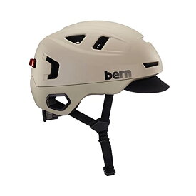 ヘルメット 自転車 サイクリング 輸入 クロスバイク Bern Hudson Commuter Bike Helmet with MIPS, Rated for E-Bike, Integrated LED Rear Light and U-Lock Compatibility, MIPS Matte Sand, Smallヘルメット 自転車 サイクリング 輸入 クロスバイク