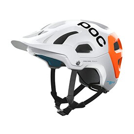 ヘルメット 自転車 サイクリング 輸入 クロスバイク POC, Tectal Race Spin NFC, Helmet for Mountain Biking, Hydrogen White/Fluorescent Orange Avip, X-Small/Smallヘルメット 自転車 サイクリング 輸入 クロスバイク