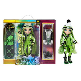レインボーハイ Rainbow High おもちゃ フィギュア 人形 Rainbow High Winter Break Jade Hunter ? Green Fashion Doll and Playset with 2 Designer Outfits, Snowboard and Accessories, Kids and Collectorsレインボーハイ Rainbow High おもちゃ フィギュア 人形