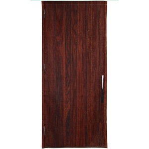 暖簾 ロング丈 180cm ダミー 木 扉 ドア フェイク 木目間仕切り