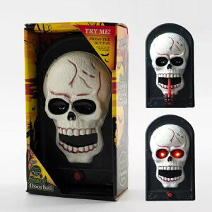 ハロウィン チャイム電池式 かぼちゃ お化け ドクロ スプーキードアベル 飾り