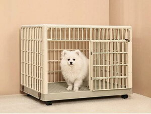 ペットケージ Mサイズ(約)81×55.5×63 いぬケージ ねこケージ 360°キャスター付き 天板ドア付き 軽量 頑丈 掃除簡単 小型犬 中型犬 おしゃれ pt096-m