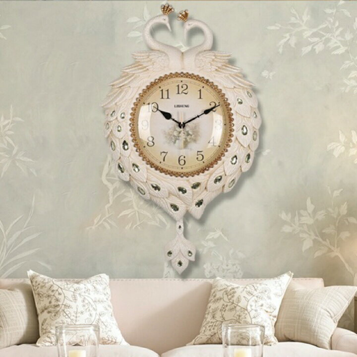 楽天市場】高級壁掛け時計 クロック かけ時計 掛け時計 クジャク : SSG  