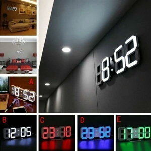CeA Ǌ|v fW^ EH[NbN Iׂ4F LED Digital Numbers Wall Clock