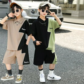 男子夏スーツ2024新品発売中大童カッコイイファンキー男子夏モデル子供夏服2点セット潮牌送料無料