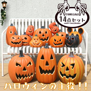 14点セット ハロウィン 飾り かぼちゃモチーフ ハロウィンパンプキンライトランタン LEDライト 飾り付け イルミネーション ランプ 乾電池 お化け 防災グッズ 人気 オブジェ 玄関子供 屋外 学