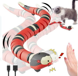電動蛇のおもちゃ スマートセンシングスネーク猫のおもちゃ USB充電式蛇のおもちゃ 猫のヘビのおもちゃ 猫が動く蛇のおもちゃ 40cm