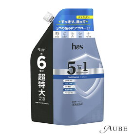 P＆G h＆s エイチアンドエス 5in1 クールクレンズ シャンプー 詰め替え超特大サイズ 1750g【ドラッグストア】【ゆうパック対応】