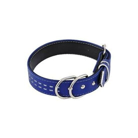 訳あり ペティオ レザーステッチカラー 36mm L ブルー 犬 いぬ イヌ ワケあり アウトレット ペット 大型犬 青 首輪
