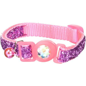 ネコポス便可能 アースペット ねこモテ フラッシュダイヤカラー ピンク★