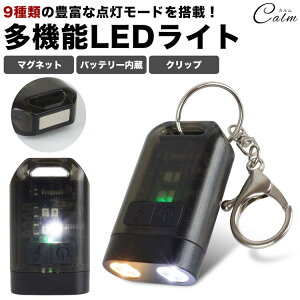 多機能 LEDライト 切り替え 白色 暖色 点灯 懐中電灯 作業灯 コンパクト 小型 磁石 マグネット クリップ バッテリー 充電式 キーホルダー アウトドア キャンプ 釣り 検査 整備 ハンディライト