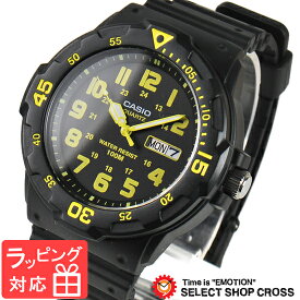 カシオ CASIO メンズ 腕時計 アナログ デイデイト スタンダード MRW-200H-9B ブラック/イエロー 海外モデル