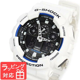 Gショック 防水 ジーショック カシオ G-SHOCK CASIO メンズ 腕時計 アナデジ 海外モデル STANDARD GA-100B-7ADR ホワイト 白 [国内 GA-100B-7AJF と同型]