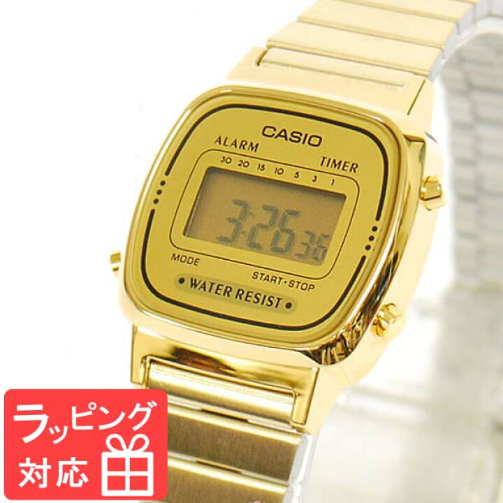 CASIO カシオ 腕時計　レディース　ゴールド　チープカシオLA670W