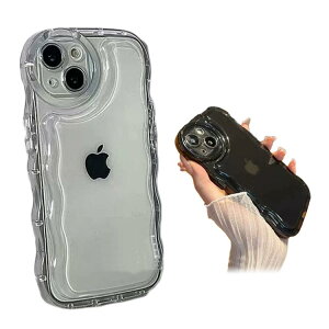 iPhone15Pro iphone15plus うねうね ケース クリア スマホケース iPhone15 なみなみ iphone15promax 大人かわいい ケース iphone iPhoneケース 15 14 13 12 11 シリコン 耐衝撃 韓国 透明 ウェーブ クリアケース max