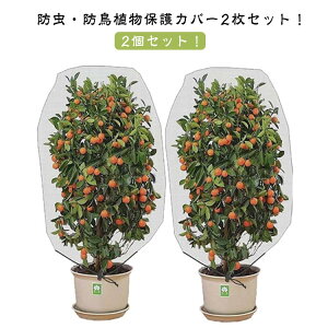 防虫ネット 防虫シート 防鳥ネット 防虫ネット 2個セット 植物保護袋 野菜網 みかん 園芸用ネット 野菜栽培 防虫網 菜園 ベランダ DIY 果樹園 園芸野菜栽培 プランター 虫鳥除け網 園芸用品