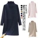 チュニック レディース タートルネック ハイネック カットソー 秋冬 裏起毛 ロング丈 Tシャツ 長袖 あったかインナー ロングT インナーシャツ 防寒 あったか 暖かい プルオーバー トップス インナー 着痩せ 厚手 体型カバー カジュアル 重ね着 無地 シンプル 送料無料