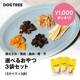 【1,000円ポッキリ！送料無料】選べる おやつ 3袋セット | 送料無料 犬 おやつ ギフト プレゼント国産 無添加 お試しジャーキー シニア 犬のおやつ ドックフード 犬おやつ アレルギー