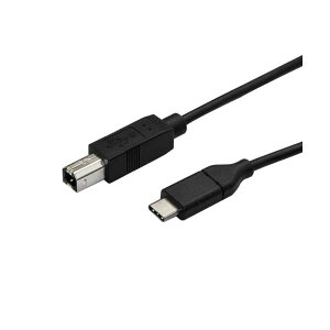StarTech.com USB2.0 �v�����^�[�P�[�u�� �^�C�vB�i�I�X�j-TypeC�i�I�X�j 3m �u���b�N USB2CB3M1�{