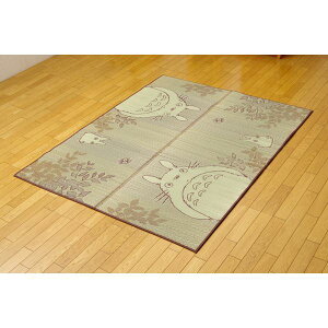 となりのトトロ い草 ラグマット/絨毯 【約140×180cm】 日本製 抗菌 防臭 調湿効果 弾力性 耐久性抜群 〔リビング〕【代引不可】
