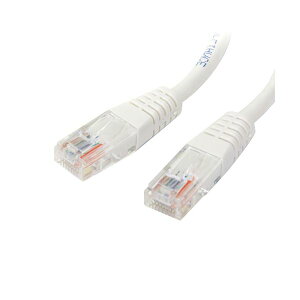 �i�܂Ƃ߁j StarTech.com Cat5e�Ή�LAN�P�[�u�� �z���C�g 30cm M45PATCH1WH 1�{ �y×5�Z�b�g�z