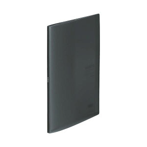 (まとめ)リヒトラブ soeru クリヤーブックA4タテ 10ポケット 背幅8mm スモークブラック N-8100-24 1冊【×50セット】