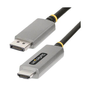 StarTech.com DisplayPort 1.4-HDMI 2.1ϊP[u 2m Xy[XO[^ubN133DISPLAYPORTHDMI21 1{