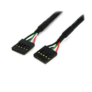 i܂Ƃ߁j StarTech.com P[Xp5sUSB}U[{[hwb_[P[u 61cm X^X ubN USBINT5PIN241{ y×3Zbgz