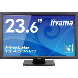 iiyama タッチパネル液晶ディスプレイ 23.6型 / 1920x1080 /D-sub、HDMI、DisplayPort / ブラック / スピーカー:あり / フルHD / VA / 赤外線方式 T2453MIS-B1