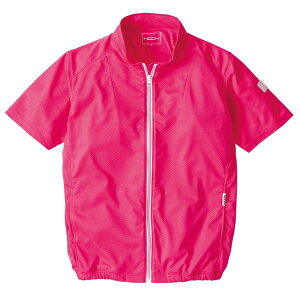 村上被服 HOOH 半袖ニットブルゾン V771 ピンク サイズ:4L 服単品 〔バッテリー・ファン・ケーブル別売〕