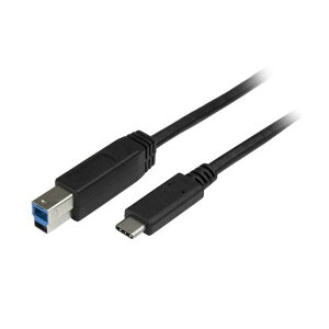 StarTech.com USB�P�[�u�� USB3.0���� 2m �^�C�vC�i�I�X�j-B�i�I�X�j �u���b�N USB315CB2M1�{